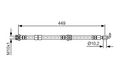 Brake Hose BOSCH 1 987 481 722