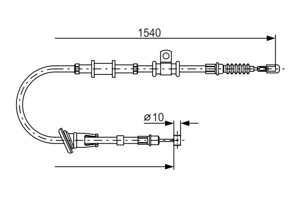 BOSCH 1 987 482 065 Cable Pull, parking brake