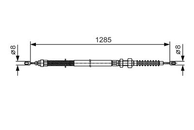 Cable Pull, parking brake BOSCH 1 987 482 115