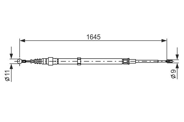 BOSCH 1 987 482 191 Cable Pull, parking brake