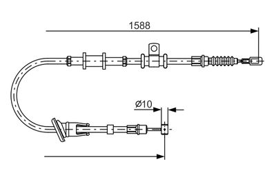 Cable Pull, parking brake BOSCH 1 987 482 246