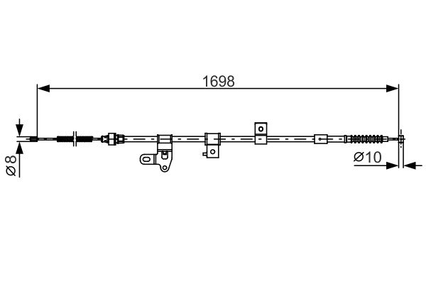 BOSCH 1 987 482 346 Cable Pull, parking brake