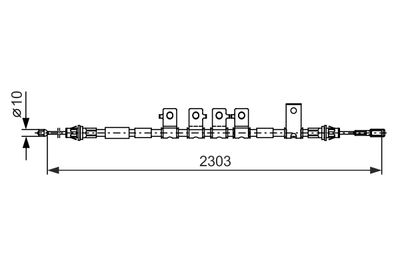 Cable Pull, parking brake BOSCH 1 987 482 403