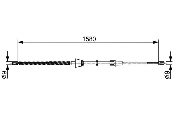 BOSCH 1 987 482 446 Cable Pull, parking brake