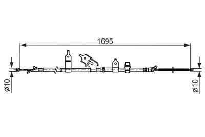 Cable Pull, parking brake BOSCH 1 987 482 464