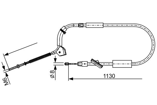 BOSCH 1 987 482 490 Cable Pull, parking brake