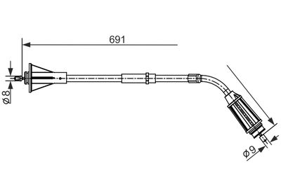 Cable Pull, parking brake BOSCH 1 987 482 555