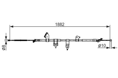 Cable Pull, parking brake BOSCH 1 987 482 567