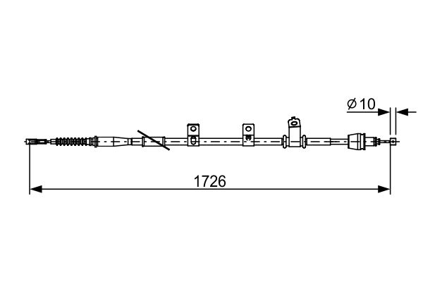 BOSCH 1 987 482 618 Cable Pull, parking brake