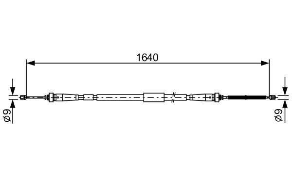BOSCH 1 987 482 638 Cable Pull, parking brake