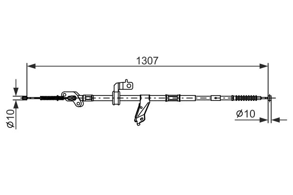BOSCH 1 987 482 901 Cable Pull, parking brake