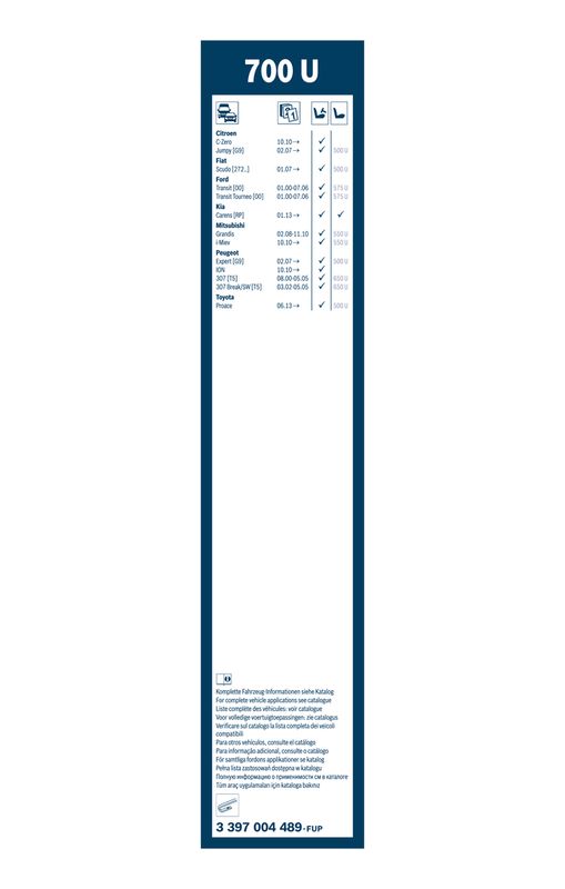 BOSCH 3 397 004 489 Wiper Blade