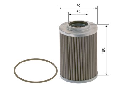 Hydraulic Filter, automatic transmission BOSCH F 026 404 006