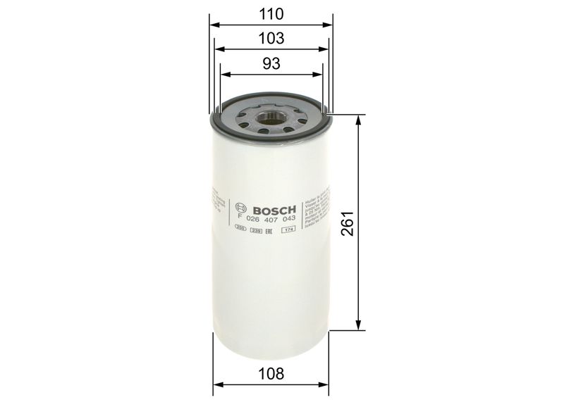 BOSCH F 026 407 043 Oil Filter