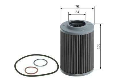 Hydraulic Filter, automatic transmission BOSCH F 026 407 118