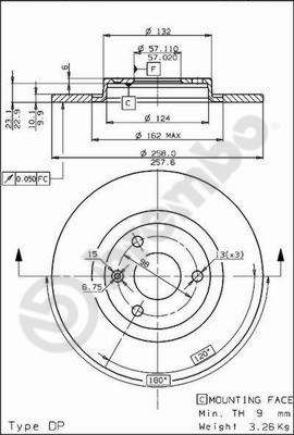 Brake Disc BREMBO 08.5265.10