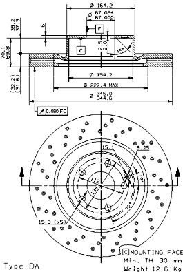 Brake Disc BREMBO 09.9382.10