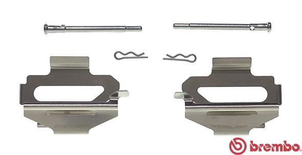 BREMBO A 02 253 Accessory Kit, disc brake pad