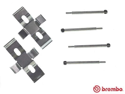 BREMBO A 02 273 Accessory Kit, disc brake pad