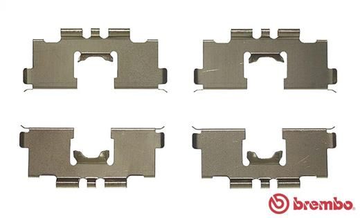BREMBO A 02 291 Accessory Kit, disc brake pad