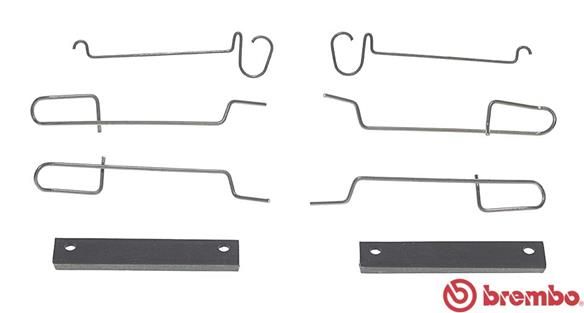 BREMBO A 02 300 Accessory Kit, disc brake pad