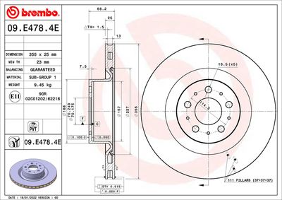Brake Kit, disc brake BREMBO KT 08 042