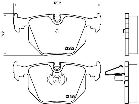 BREMBO P 06 020 Brake Pad Set, disc brake