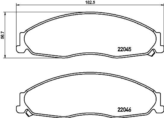 BREMBO P 09 011 Brake Pad Set, disc brake