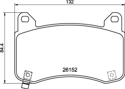 Brake Pad Set, disc brake BREMBO P 09 029
