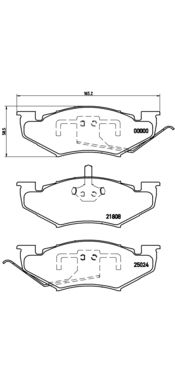 BREMBO P 11 005 Brake Pad Set, disc brake