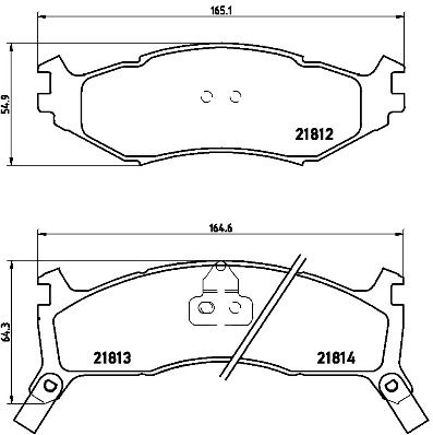 BREMBO P 11 006 Brake Pad Set, disc brake