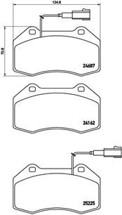 BREMBO P 23 139 Brake Pad Set, disc brake