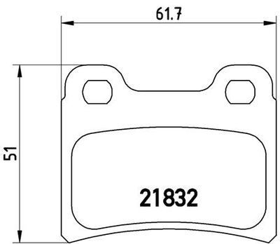 Brake Pad Set, disc brake BREMBO P 24 030