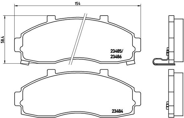 BREMBO P 30 044 Brake Pad Set, disc brake