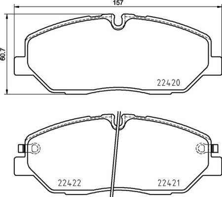 BREMBO P 30 090 Brake Pad Set, disc brake