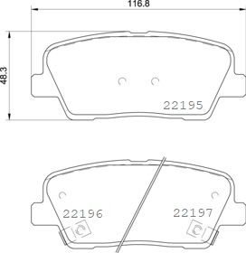 BREMBO P 30 105 Brake Pad Set, disc brake