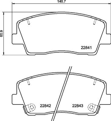 BREMBO P 30 108 Brake Pad Set, disc brake