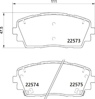 BREMBO P 30 115 Brake Pad Set, disc brake