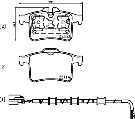 BREMBO P 36 034 Brake Pad Set, disc brake