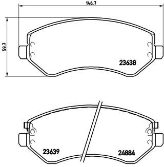 BREMBO P 37 007 Brake Pad Set, disc brake