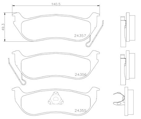 BREMBO P 37 009 Brake Pad Set, disc brake
