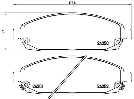 BREMBO P 37 010 Brake Pad Set, disc brake