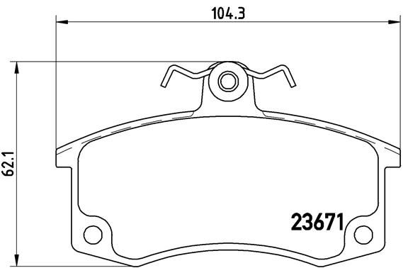 BREMBO P 41 004 Brake Pad Set, disc brake