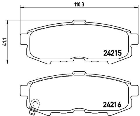BREMBO P 49 042 Brake Pad Set, disc brake