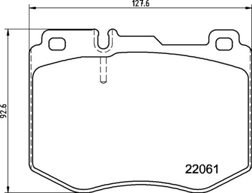 BREMBO P 50 145 Brake Pad Set, disc brake