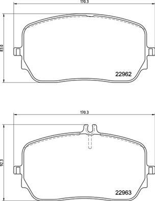 Brake Pad Set, disc brake BREMBO P 50 149