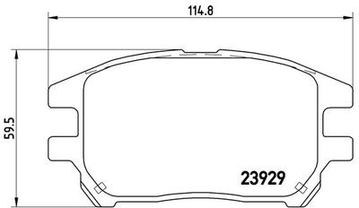 Brake Pad Set, disc brake BREMBO P 56 050