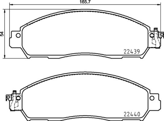 BREMBO P 56 120 Brake Pad Set, disc brake