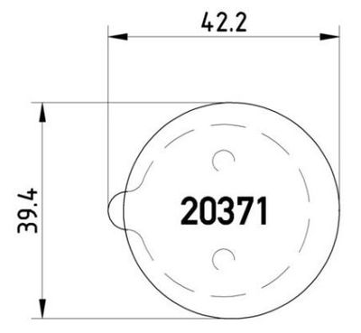 Brake Pad Set, disc parking brake BREMBO P 61 014