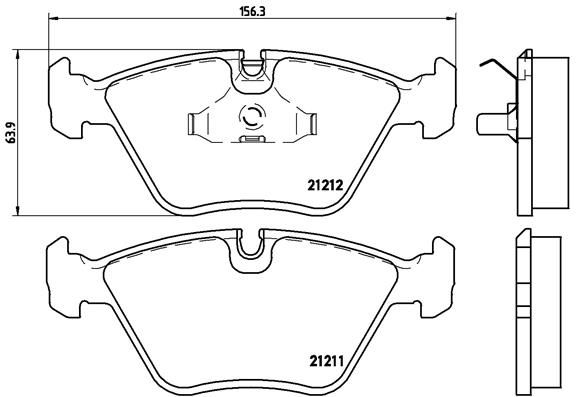 BREMBO P 61 049 Brake Pad Set, disc brake